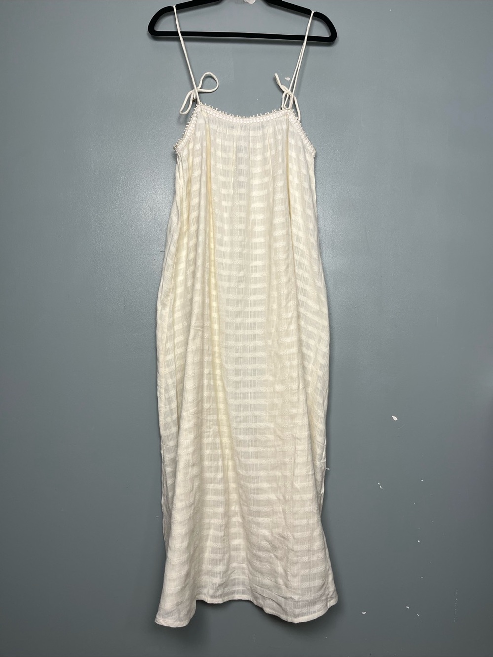 Celina Moon NWT Maxi Dress Ivory Cream Boho Hippie Festival Women’s Size S